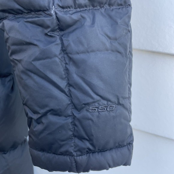 The North Face 550 Down Parka Coat Puffer Jacket Mid Length Womens Black size M - Picture 9 of 13